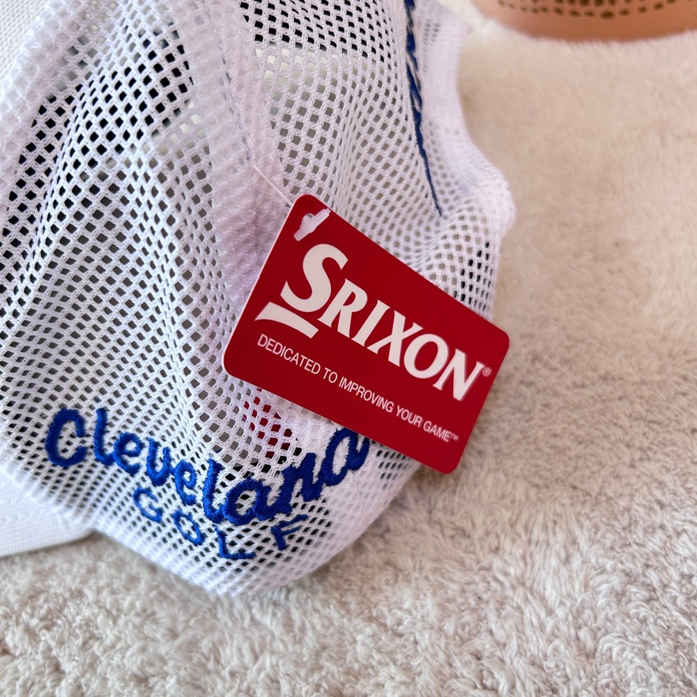Srixon Tour Original Trucker Cap White Royal Blue Cleveland Golf Hat 11203378 - Picture 5 of 8